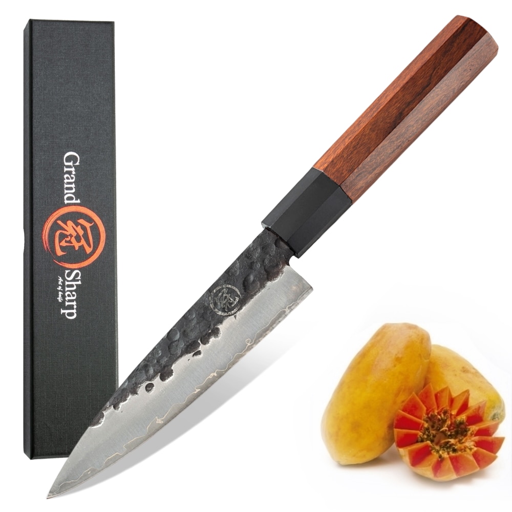 Handgemaakte Petty Mes 145 mm Japanse AUS-10 3 Lagen Staal Mini Chef Japanse Keuken Mes Thuis Koken Gereedschap Mesje