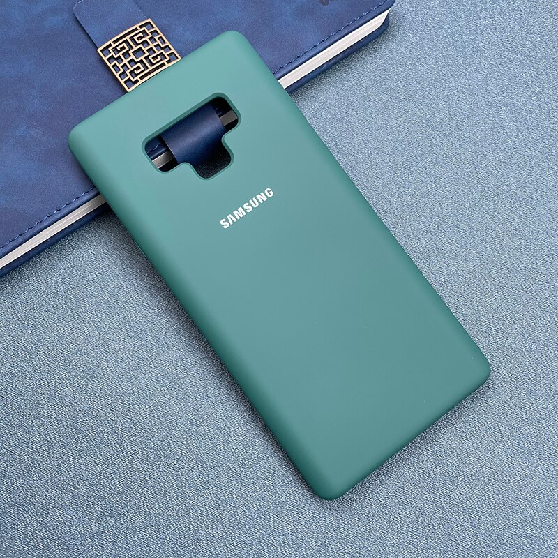 Funda de silicona líquida para Samsung Galaxy Note 9, cubierta trasera suave y sedosa de TPU para Galaxy Note 9: Dark Green