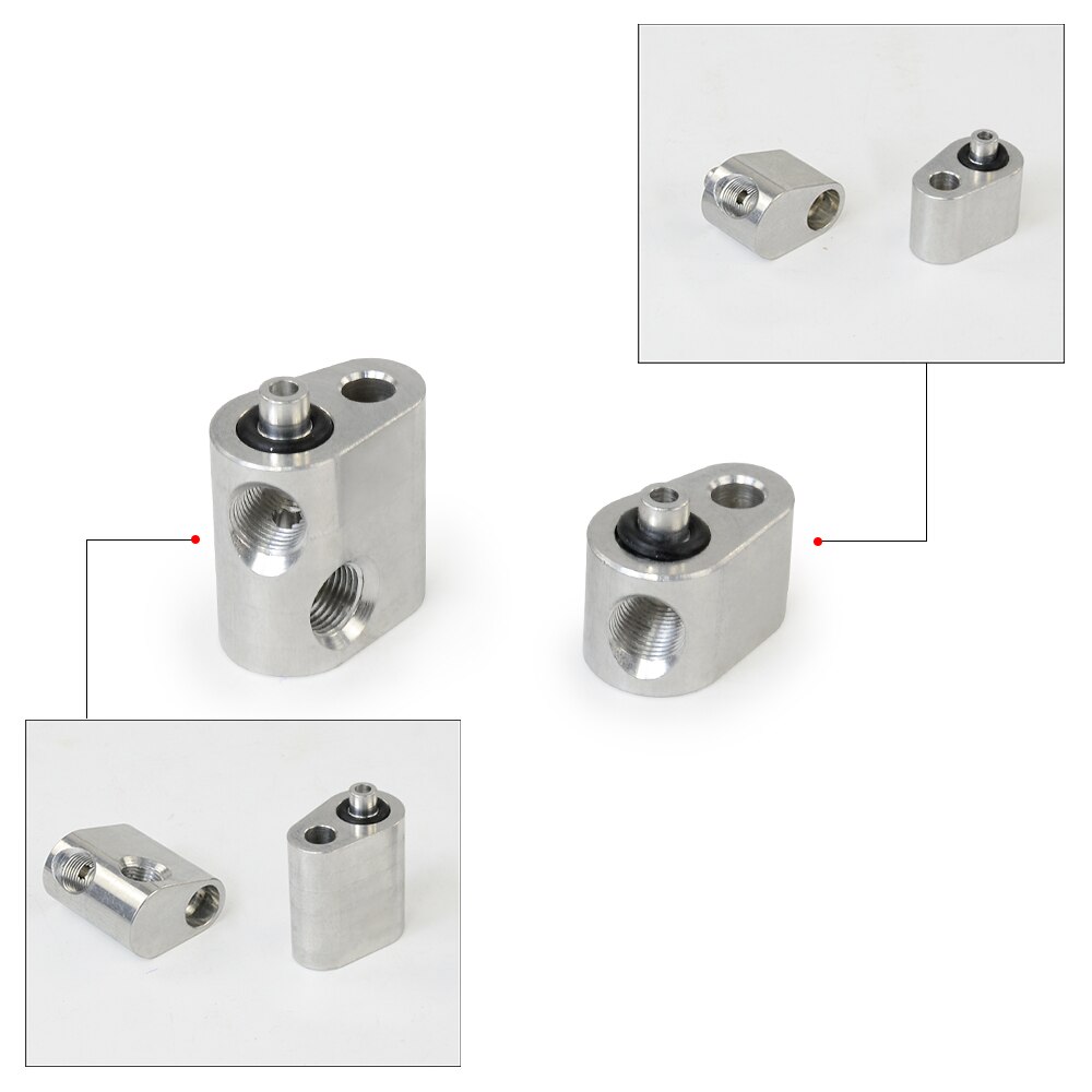 Aluminiumslegering l gass sylinder kropp bypass slangesett kjølevæske crossover  ls1 motor 551675 dampport passer for alle gm -serier