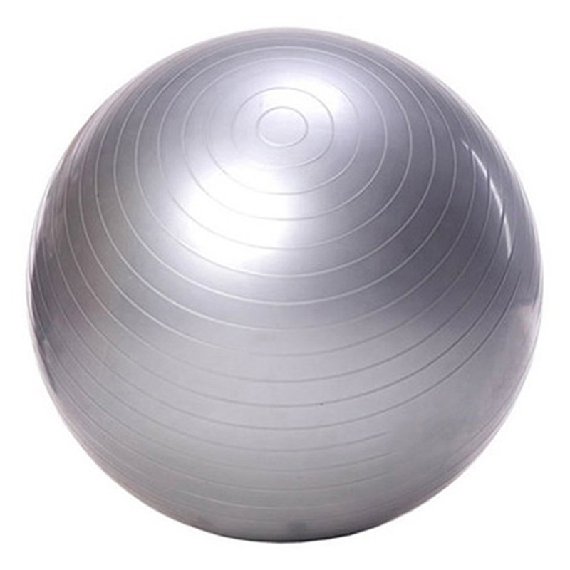 Exercise Ball - 75cm - Burst Resistant - High Grip Rubber - for Yoga, Pilates, Abs: Gray