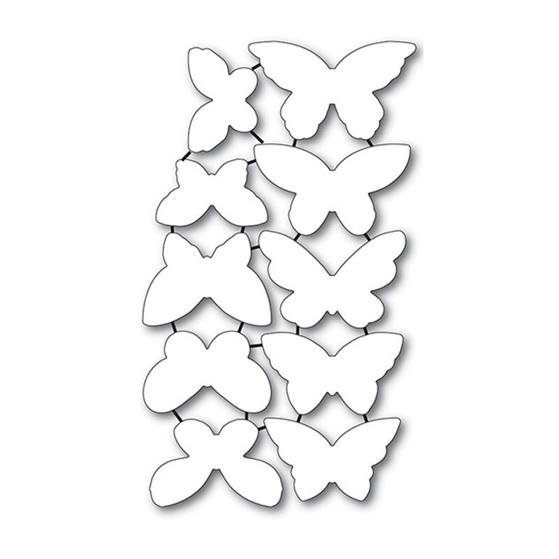 Lovely Butterflies Clear Stamp and Die set Various Butterfly Stamps Metal Cutting Dies for DIY Scrapbooking Paper Cards Crafts