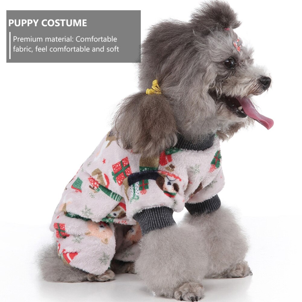 1Pc Hond Kerst Outfit Kostuum Grappige Huisdier Kleding (Maat S)