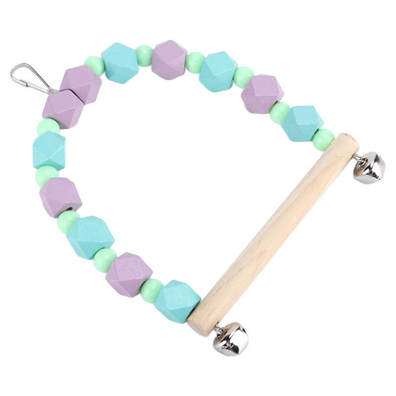 Papegaai Gekleurde Houten Blok Swing Vogel Schommels Natuurlijke Kleurrijke Voor Medium Papegaaien Voor Kleine Papegaaien