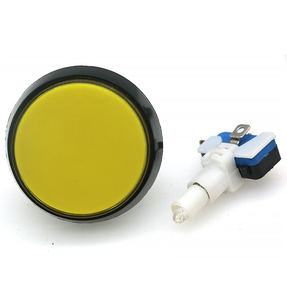 60mm lys trykknap led 12v oplyste blub video mønt arkade spil automat kran klo flipper dele pickup switch