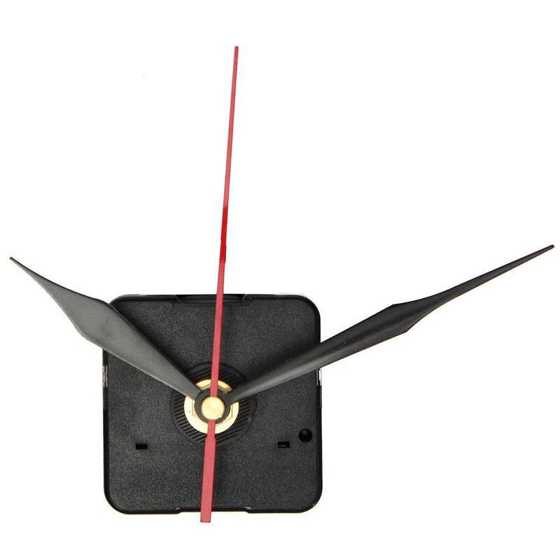 Horloge à faire soi-même mécanisme classique suspendu noir Quartz montre mouvement mécanisme pièces de réparation outils de remplacement horloge murale Essenti V0H3: Red