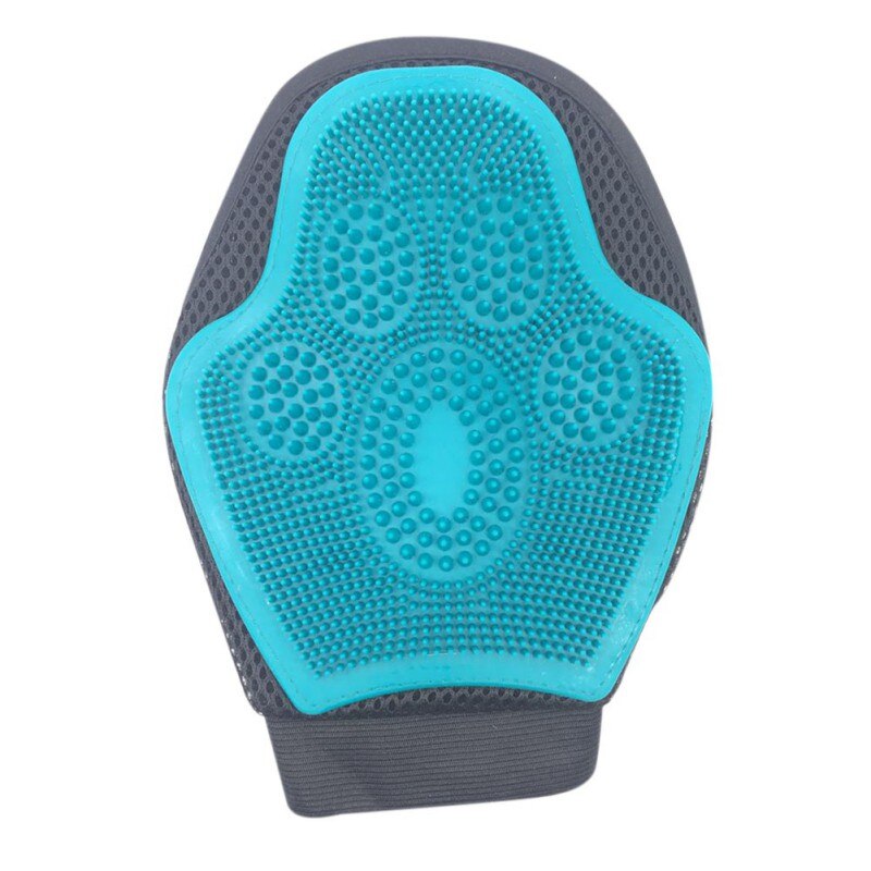 Brosse pour chien de compagnie | Gant de toilettage à Double usage, gant de toilettage de chien doux, peigne de grande paume ronde pour nettoyer les cheveux amples: Default Title