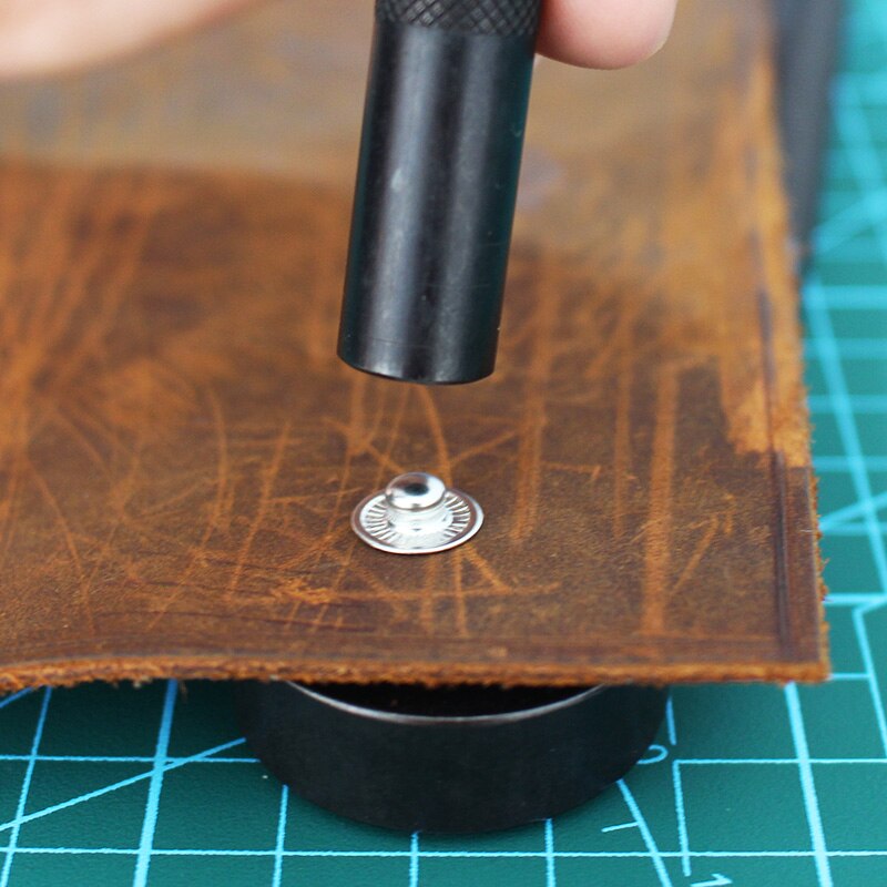 DIY Leather Fastener Press Tools Snap Button Installation Metal Four-in-one Buckle Operating Setting Tool Sewing Accessories
