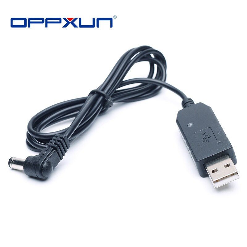 OPPXUN-Cable de carga USB con luz indicadora para walkie-talkie BaoFeng UVB3Plus, BF-UVB3 de Radio portátil, UV-S9 Plus,