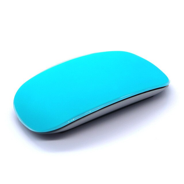 2 pièces couverture de souris colorée pour Macbook Air Pro Retina 11 13 15 universel Silicone souris protecteur peau film pour iMac souris magique: Skyblue