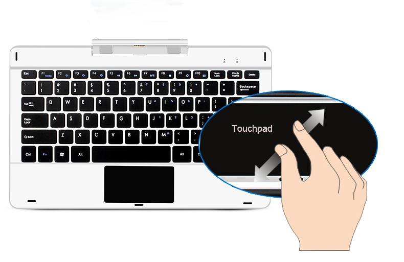 Magnetic Docking Interface Keyboard Detachable Keyboard Tablet Keyboard with Touch Control for Jumper EZpad 6 Pro/EZpad 6s Pro