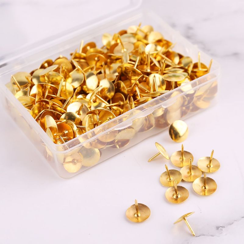 400pcs Metal Thumbtack Drawing Pins Pushpin Cork Board Photo Wall Map Markers