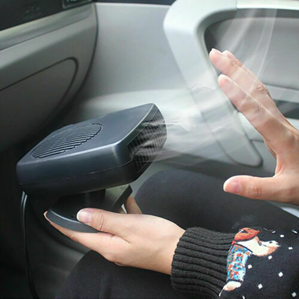 Désembueur portatif automatique de dégivreur de chauffage de voiture 12/24V 200W pare-brise électrique de chauffage de 360 degrés ventilateur de refroidissement de chauffage d'abs