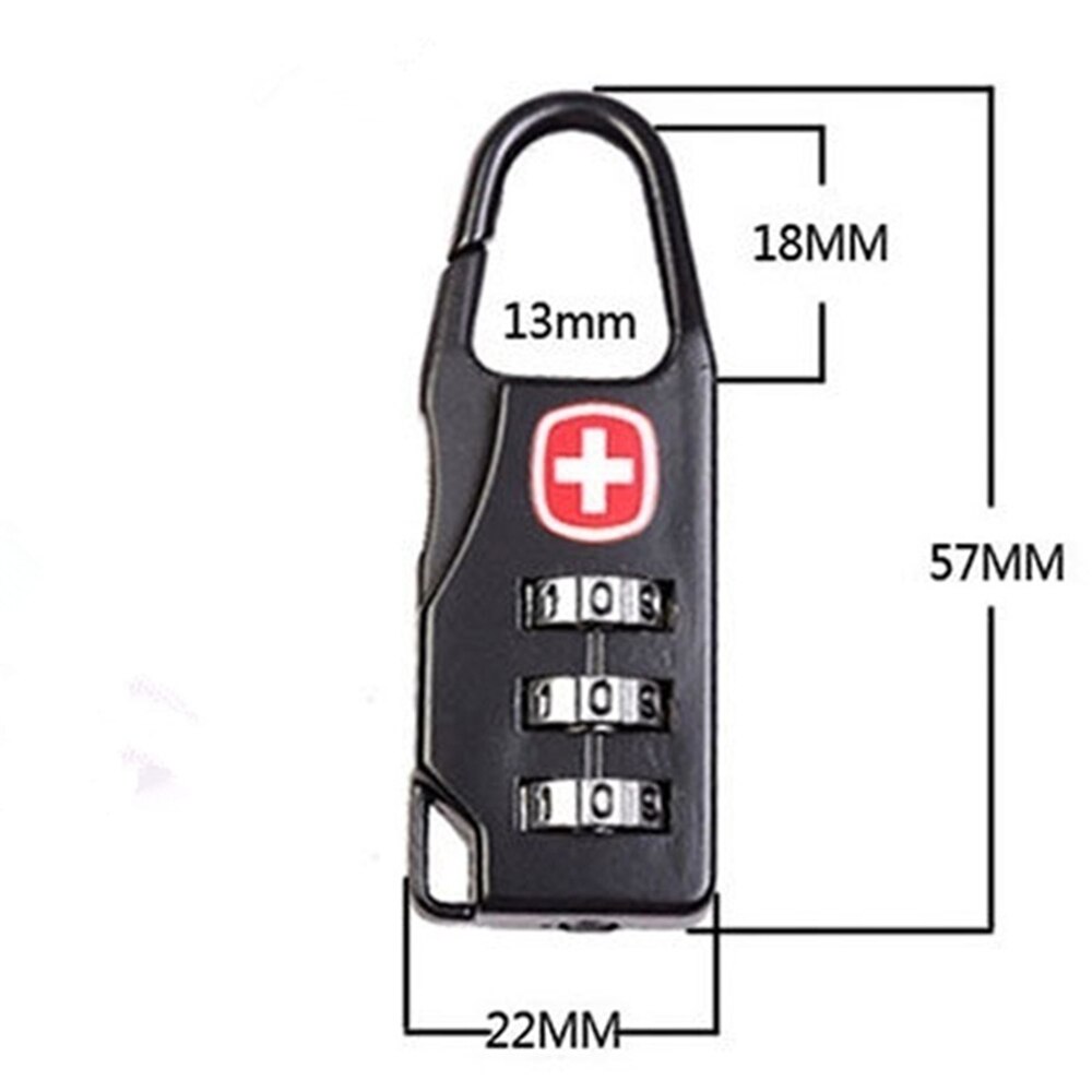 Mini Diy Wachtwoord Lock Voor Tassen Kofferbak Anti-Diefstal Outdoor Draagbare Lock Verwisselbare Wachtwoord Veiligheid Sloten Smart Home Accessoires