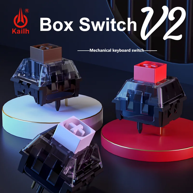 Kailh BOX V2 biały czerwony brązowy przełącznik DIY niestandardowa mechaniczna klawiatura do gier 5Pin RGB MX Clicky liniowe przełączniki dotykowe akcesoria