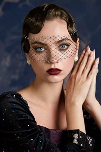 Diadema de velo Estilo Vintage para mujer, tocado para , velo de novia, velo de boda