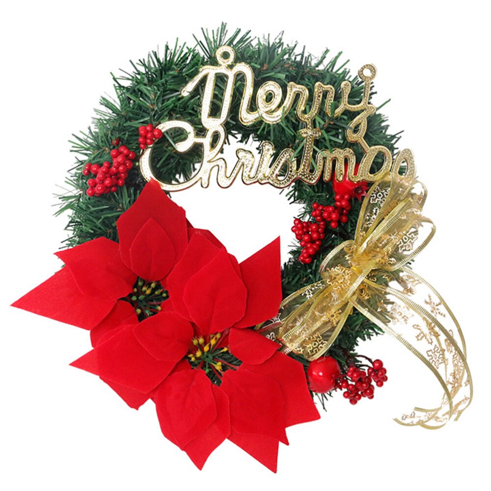 1pc xmas guirlande dekorativ krans fest krans pynt julepynt: Default Title
