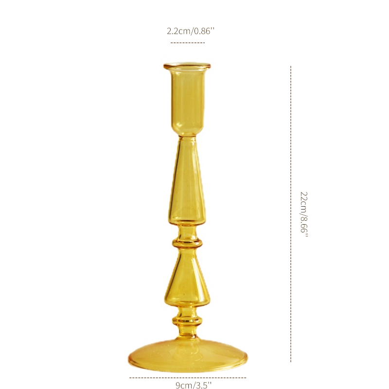 Candelabro de cristal para Decoración de mesa de boda, velas y portavelas para decoración del hogar, , Floriddle: Gris claro