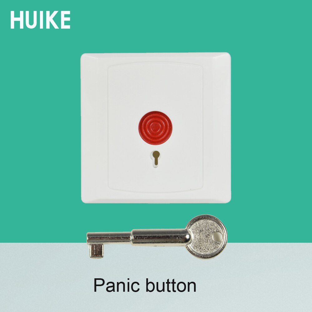 10 PCS Plastic wired emergency button For alarm system key to restoration NC NO signal optional GSM alarm system push alarm