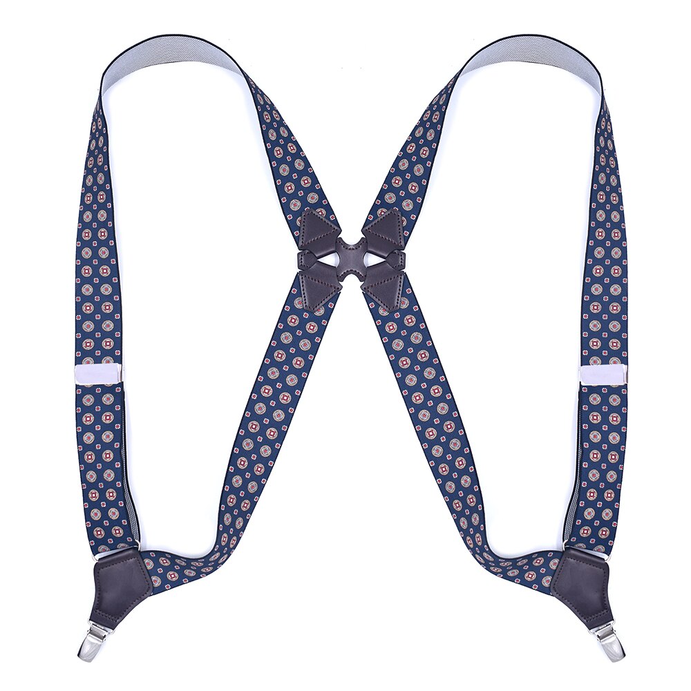 Seler til mænd sideclip style 3.5cm brede kraftige store høje justerbare elastiske hofteclips bukseseler far: Stil a