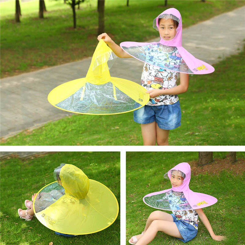 gorro de plástico para la lluvia, impermeable, para hombres y mujeres, para niños, uso universal, senderismo, pesca, lluvia, impermeable, sombreros a prueba de viento