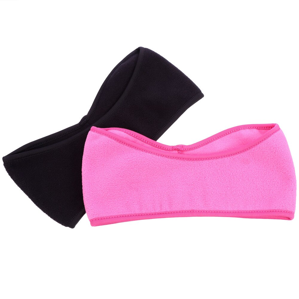 2pcs Autumn Comfortable Durable Sweatband Sports Headband Head Wrap Ear Warmer for Skiing Running Cycling