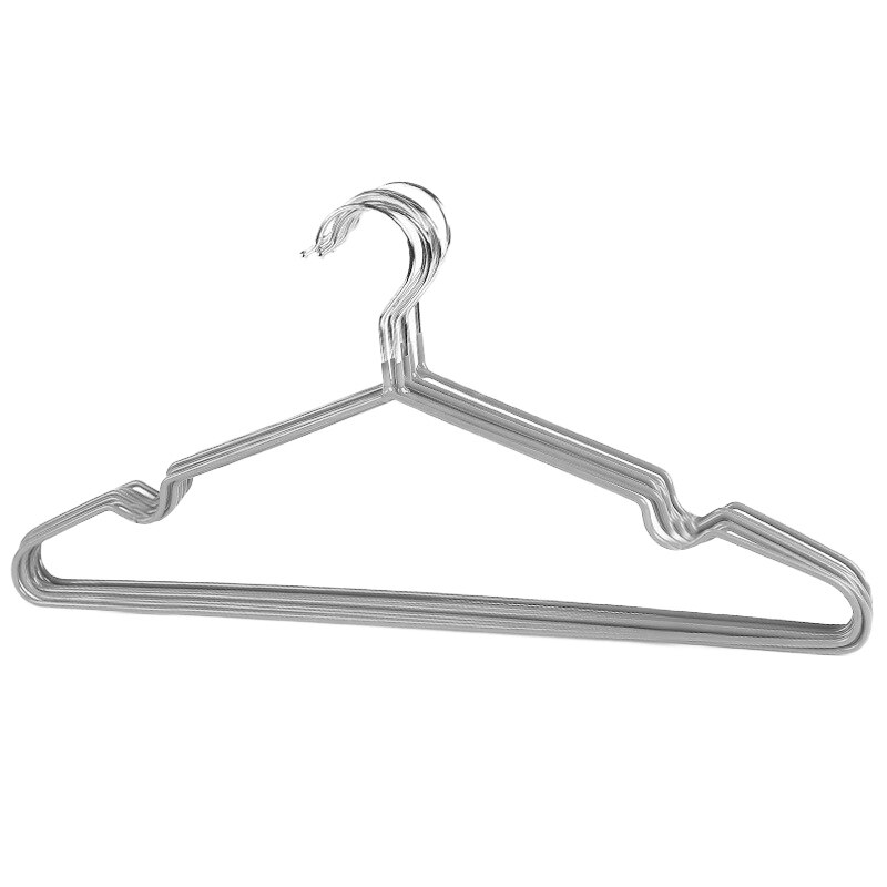Neues PVC Beschichtet KleiderbüGel Rutschfeste Metall Shirt Hosen Haken KleiderbüGel KleiderbüGel 10 teile/los: grau