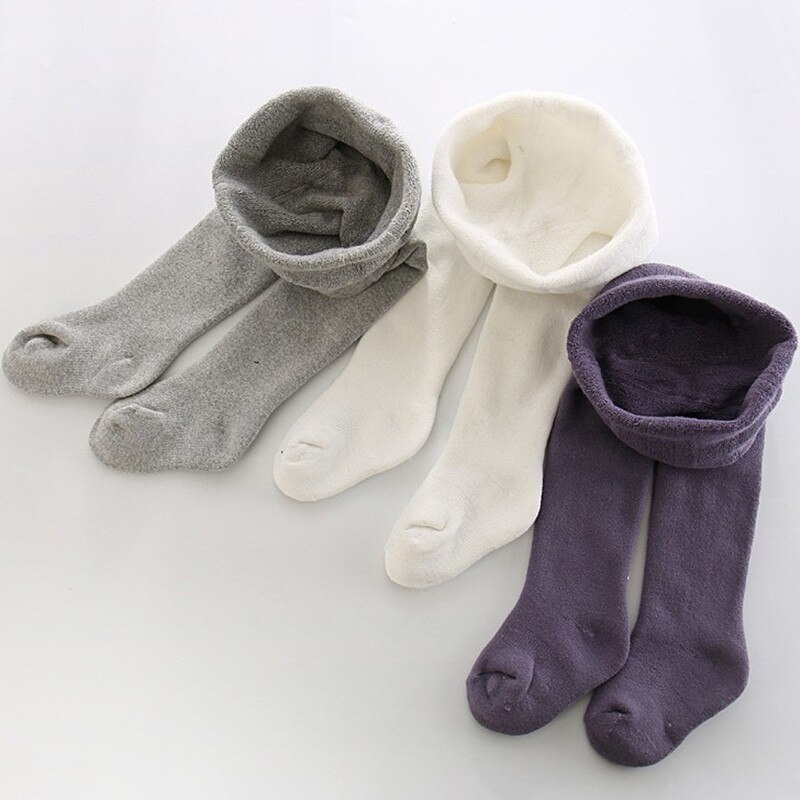 Anyongzu High baby boy girls even pantyhose Winter Combed Cotton Tights Warm Children Stretch thickening