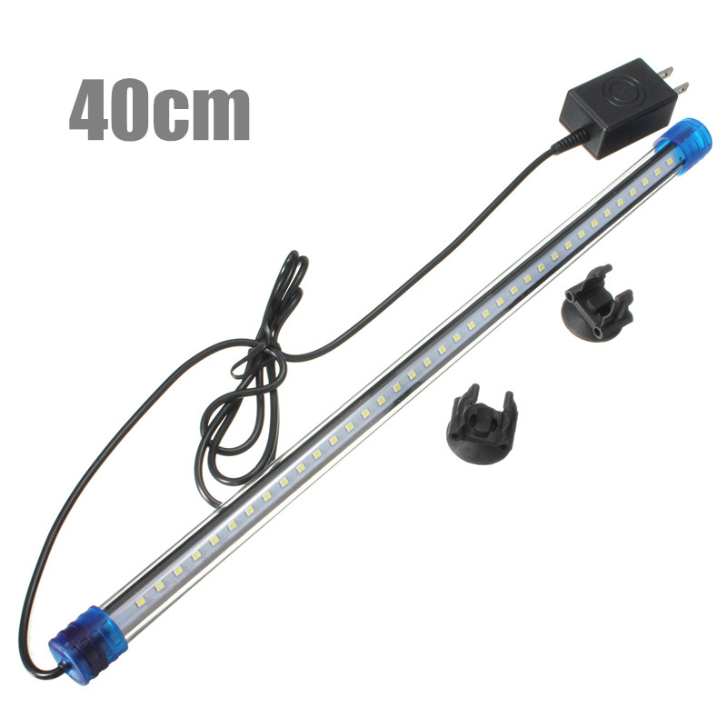 Aquarium Waterproof LED Light Bar Fish Tank Submersible Down Light Tropical Aquarium Product 4W 40CM AC220V US Plug
