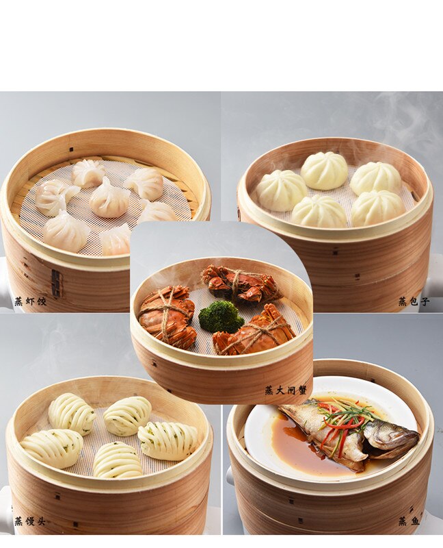 The small steamed bun steamer wooden household pastry buns early steamer rack cage