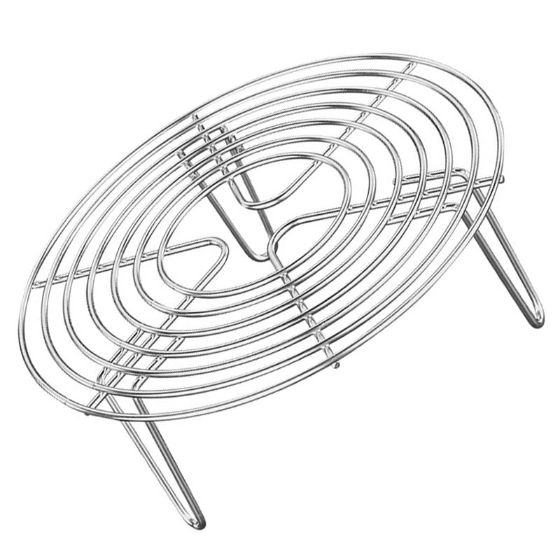 2022 Stainless Steel Steamer Egg Storage Rack Multi-Purpose Round Cooling Rack for Steaming Kid Acessories