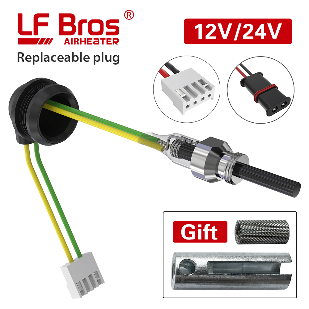 LF Bros Ceramic Glow Plug 24V 12V Eberspacher Airtronic D2 D4 D4S Air Diesel Parking Heater For Truck, Boat, Bus Camper