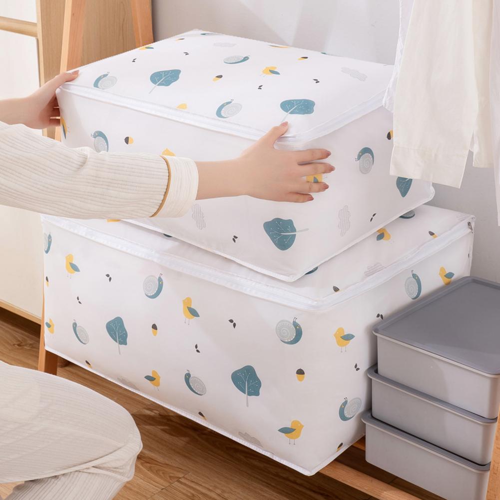   Quilt Clothes Organizer Storage Bag Reinforced Anti-deformed Space Saving Versatility Blanket Storage Bag Household Supply   