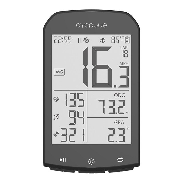 Cycplus M1 Fiets Gps Computer Fiets Computer Speedmeter Draadloze Fietscomputer Stopwatch: CYCPLUS M1