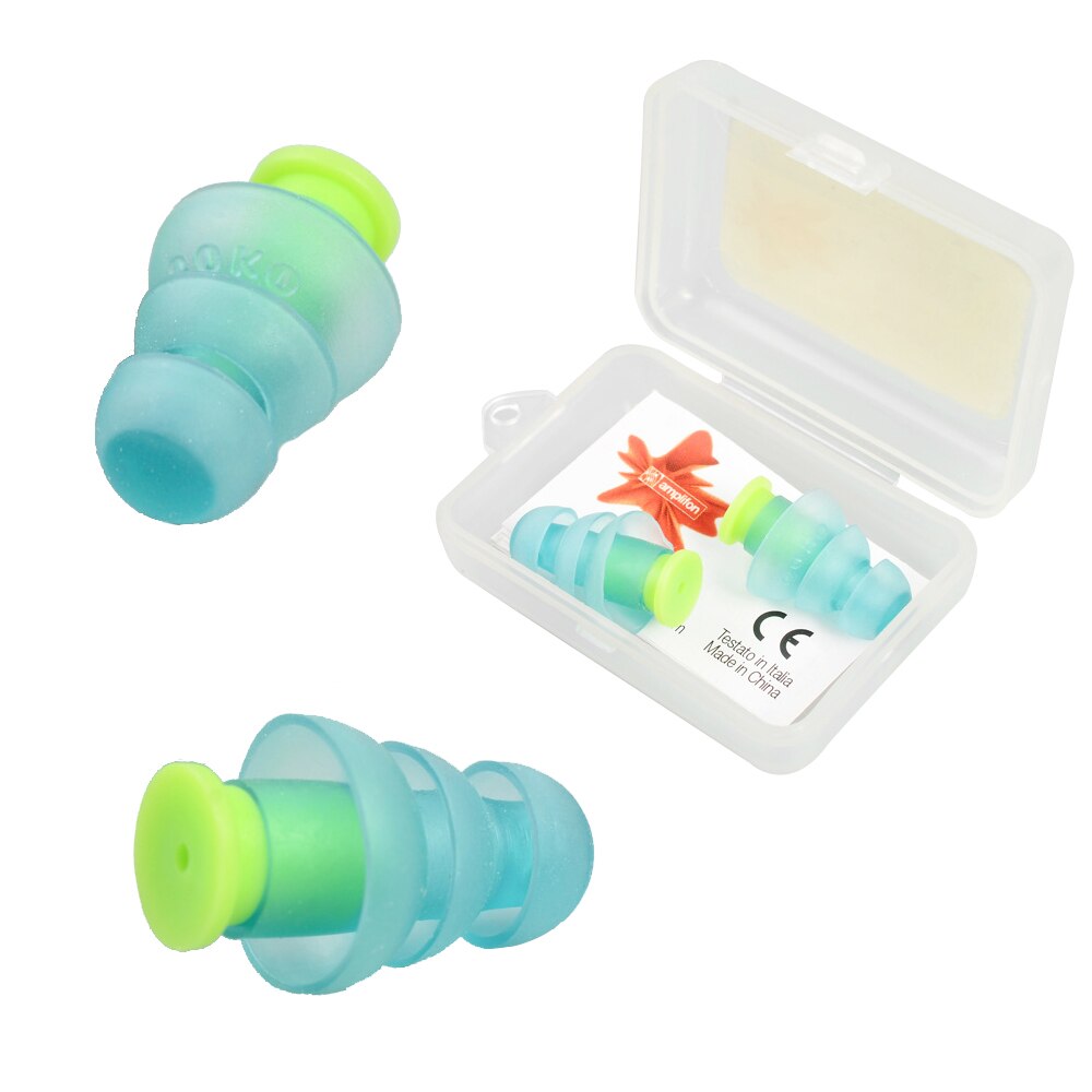 1 Pair Waterproof Swimming Silicone Swim Earplugs for Adult Swimmers Children Diving Soft -Noise Ear Buds Plug Accessories