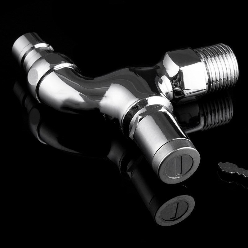 Anti-theft Sink Faucet With Lock Key Single Handle Lockable Household Washing Water Tap Outdoor