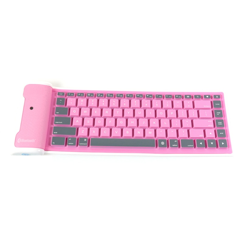 Portable Bluetooth Wireless Soft Silicone Keyboard for Laptop for IPad Smart Phone Keyboard Foldable Waterproof Universal