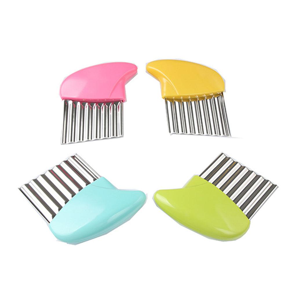 Stainless steel wave cut potato knife kitchen tool wave knife shredder