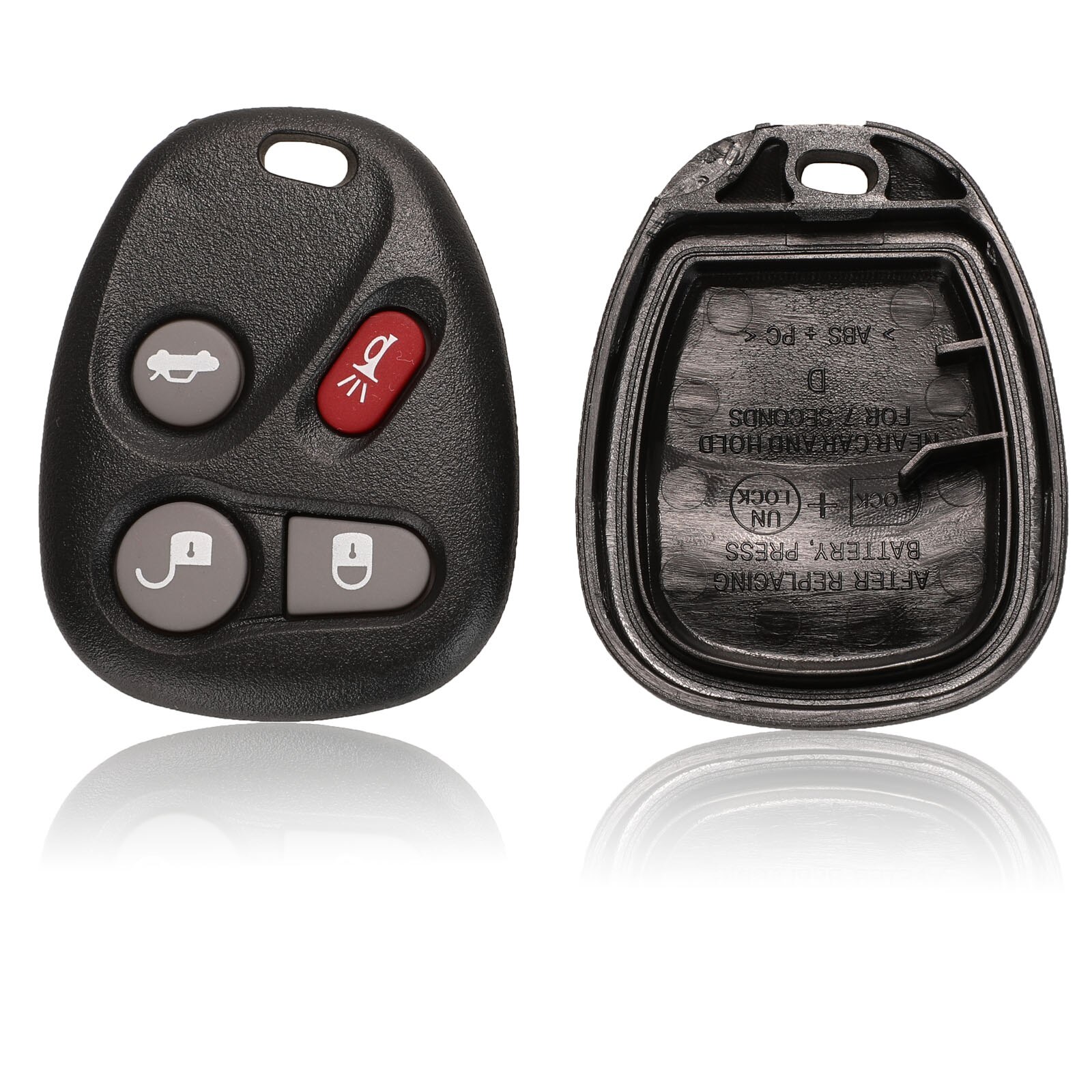 Bilchave 3/4/5/6- knops afstandsbediening sleutelbehuizing voor buick hummer  h3 gmc voor chevrolet colorado isuzu vervangende sleutelbehuizing: 4 knoppen shell a