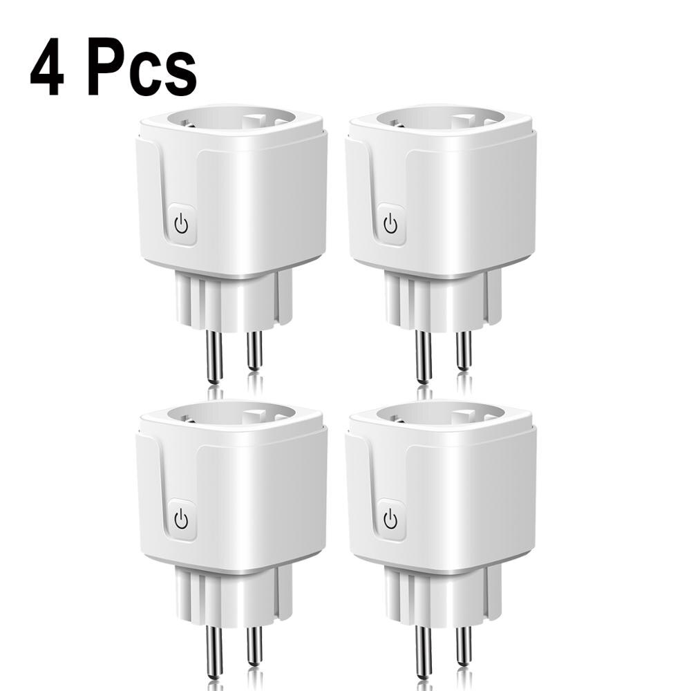 Wifi Plug Smart Wifi Switch Apple Homekit Remote Outlet Supporting APP EU US Standard Socket Light Controller Module: 4 PCS EU Plug 15A