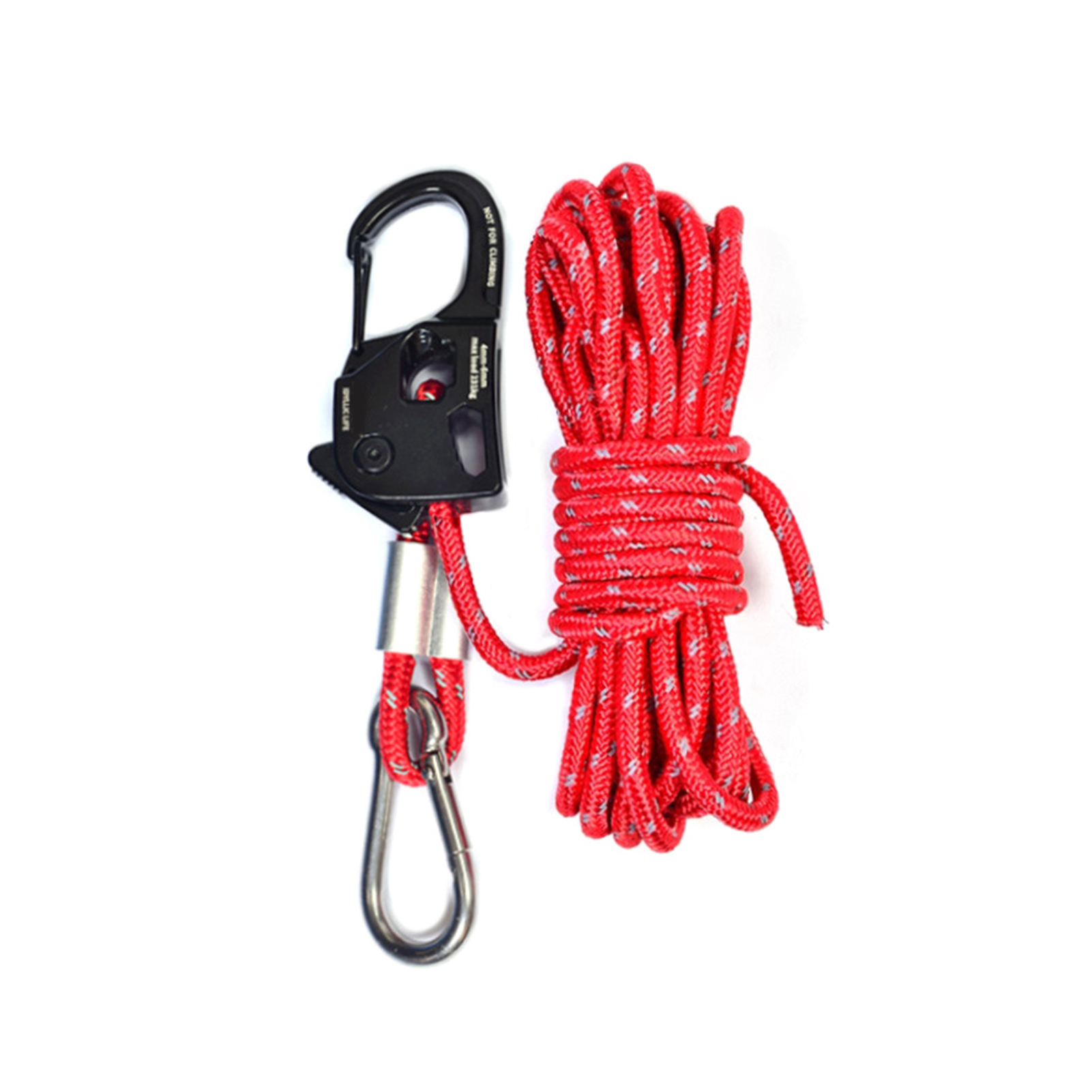 Cordes de tente de 5M 6mm avec ajusteur, corde multifonction haute durabilité et résistance, adaptées au Camping et à sécher les vêtements: WHITE