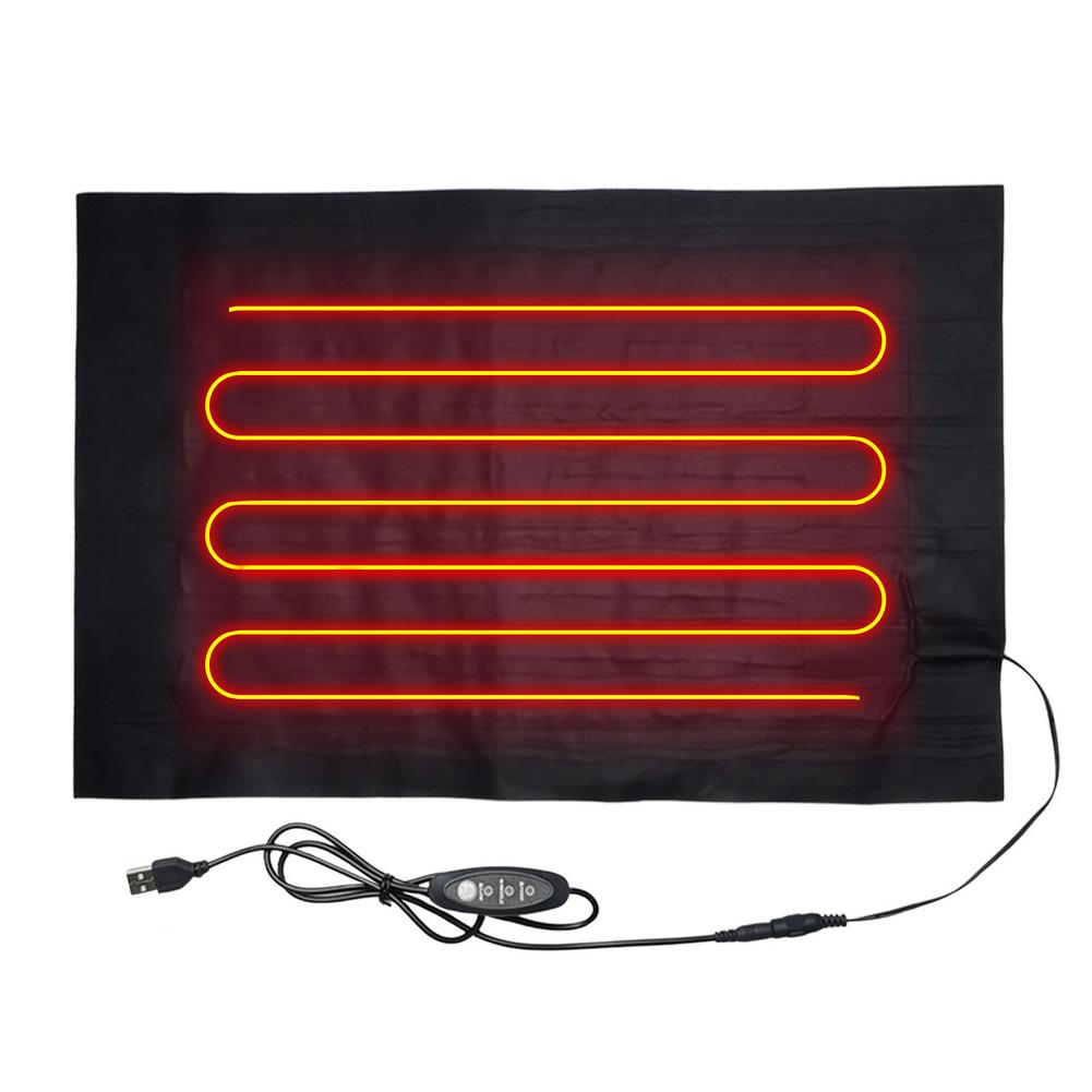 Elektryczna mata grzewcza dla psów i kotów regulowane USB przewód placki duży ciepła mata na łóżko z podgrzewaną wodą dla zwierząt domowych dużych zwierząt domowych koce i hodowla: Bordowe