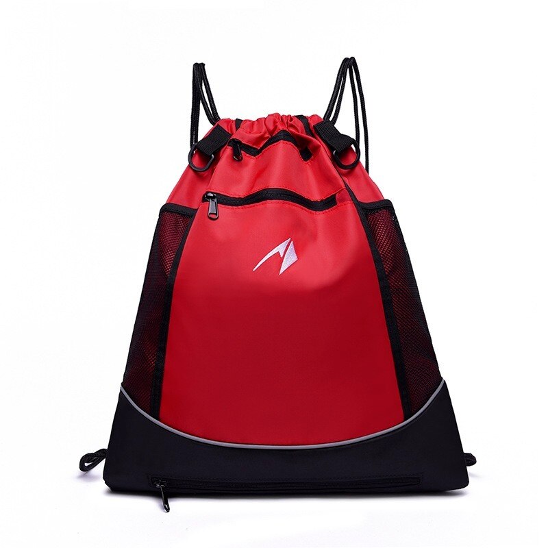 Mochila de baloncesto ligera a la , bolso de viaje para deportes al aire libre, con forma redonda, correa ajustable para el hombro, bolsas con cordón