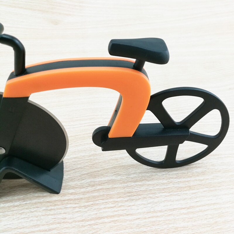 Bicycle Pizza Cutter Wheel Stainless Steel Plastic Bike Roller Pizza Chopper Slicer Kitchen Gadget OCT998