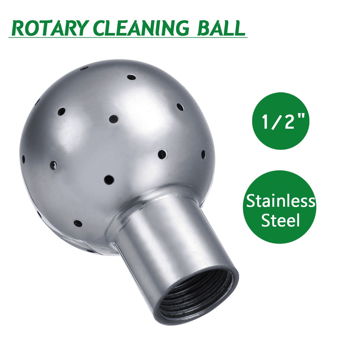 1/2 Inch Stainleess Rotary Spray Bal Sanitair Vrouwelijke Draad Cip Tank Schoonmaken Hoofd 360 Graden Dekking Wassen Fitting