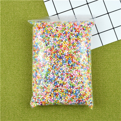 1 Pack Small Slime Beads Ball Foam Beads Mud Accessory Tiny Slime Clay Foam Filler For DIY Supplies: Mix Small