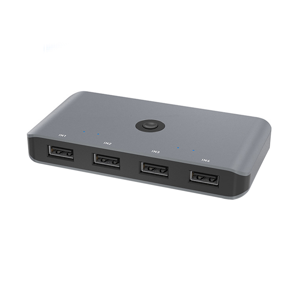 4 Ports KVM USB Switch Printer Monitor 4 In 4 Out Extender Splitter Box 4 PCs Sharing 4 Devices USB 2.0 Extender Splitter Box: USB3.0 Switch