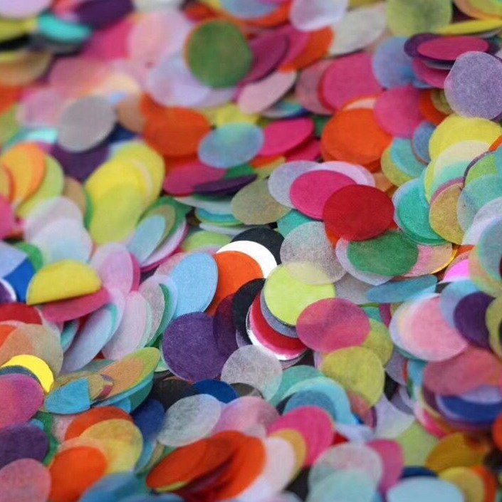 10g/pack 2.5cm Round Tissue Paper Confetti Mix Color For Birthday Party Wedding Decoration Clear Bubble Balloons Filler Confetti: 22