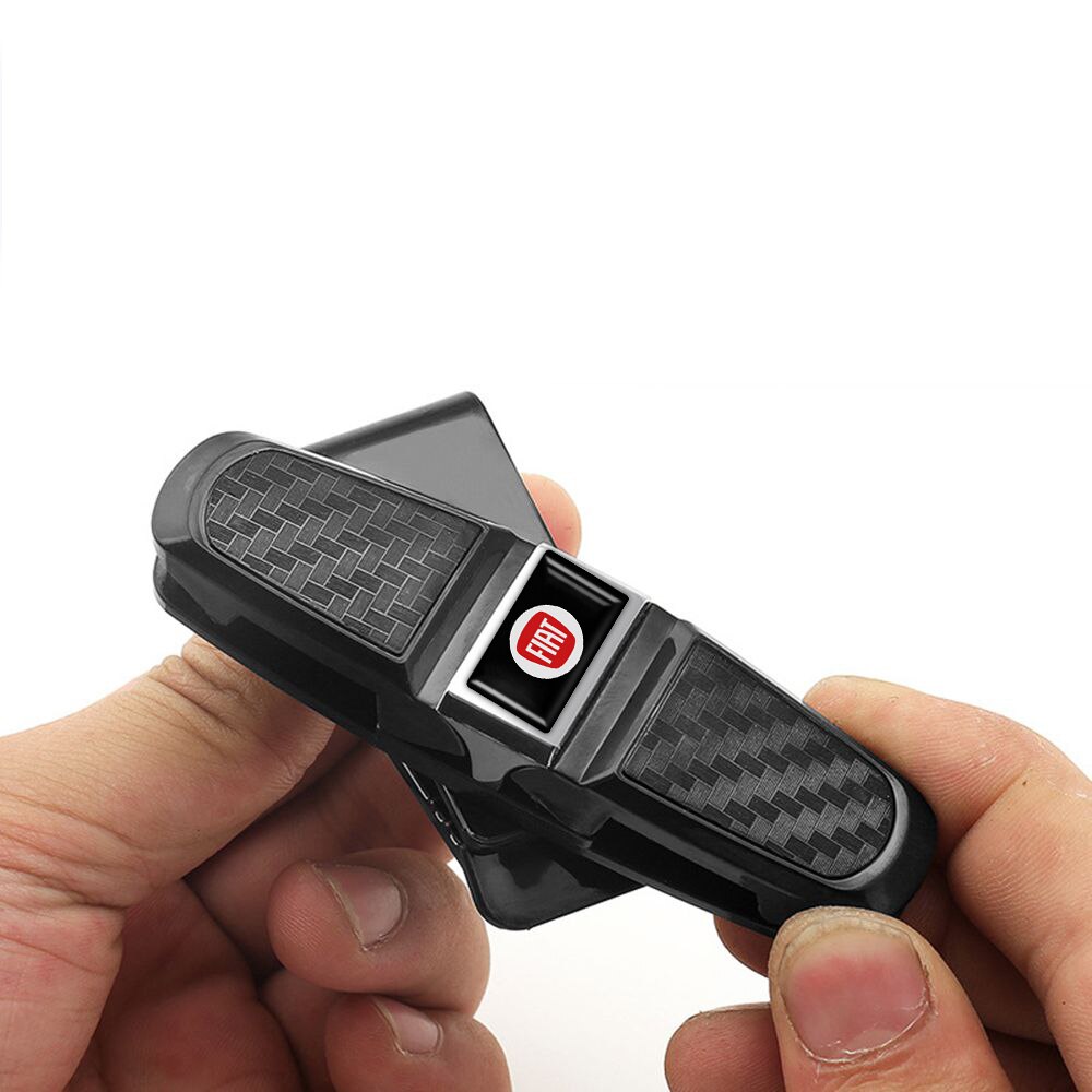 Pince de rangement de lunettes de voiture ABS, pince de rangement de lunettes de soleil, pince de billet de carte pour Fiat 500 Ducato Tipo Panda Bravo Doblo Stilo Freemont accessoires