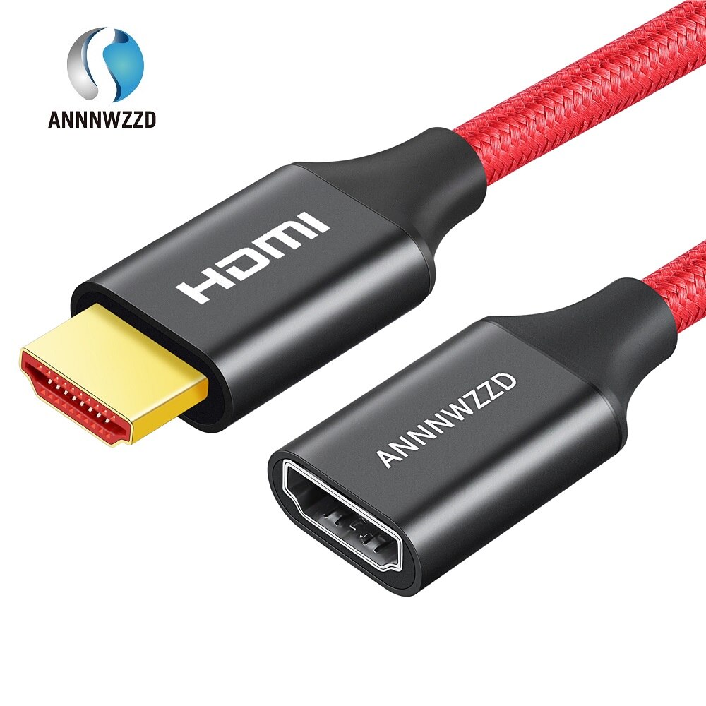 Hdmi-Compatibel Extender Kabel 4K 60Hz V2.0 Man-vrouw Kabel Voor Hdtv Nintend Schakelaar PS4/PS3 Hdmi-Compatibel Extension: 1m