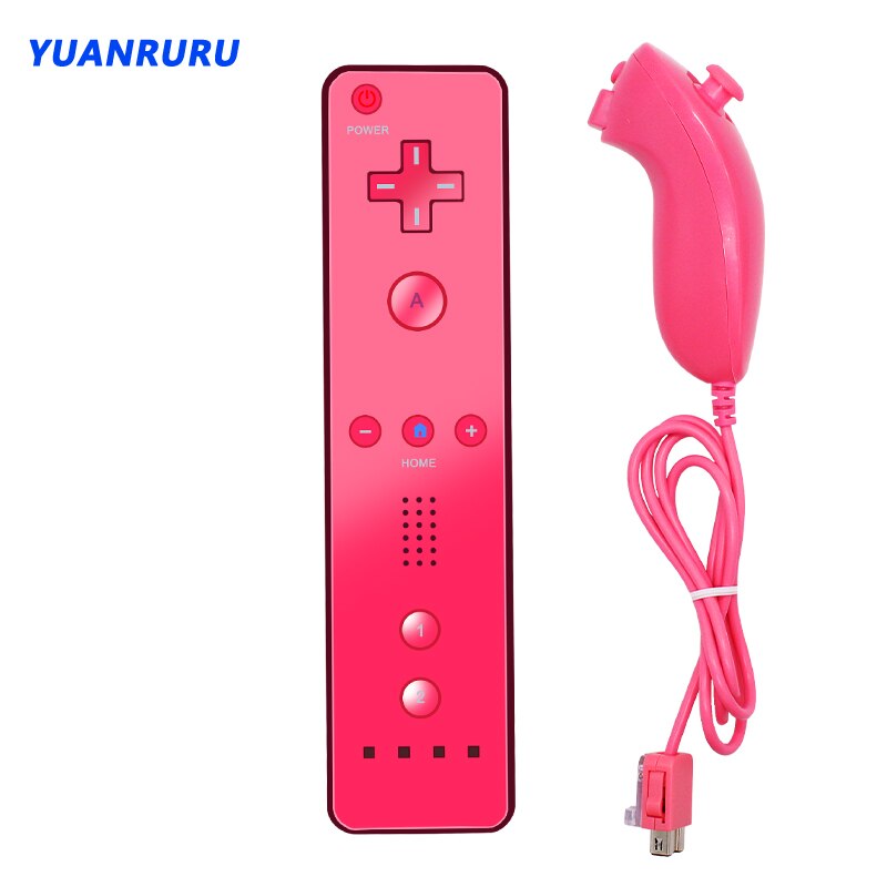 Controller Gamepad remoto Wireless 2 in 1 per Nintendo Wii Nunchuck con custodia in Silicone sensore di movimento SYNC Gamepad